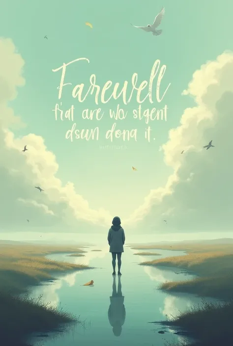 Add the farewell message to the image 