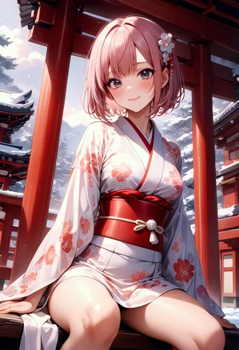 ((Japanese formal wear, beautiful kimono, gorgeous furisode)), Shiny Costumes, Masterpiece, highest quality, highest quality, 16K, incredibly absurd, highly detailed, 2.5D, ai-generated, delicate and dynamic, very delicate facial expressions, delicate eye ...