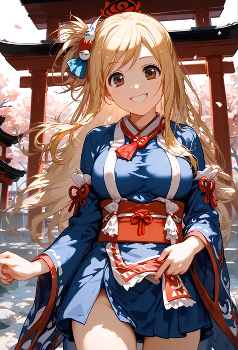 masterpiece, soft light, (((highest quality, perfect anatomy, cowboy  shot,))), 1girl,  at shrine,  BREAK 

(((from front, shrine maiden,))) (( standing, happy, smile,)) place your hand in front of your stomach, BREAK

(super beautiful, cute, silky skin), ...