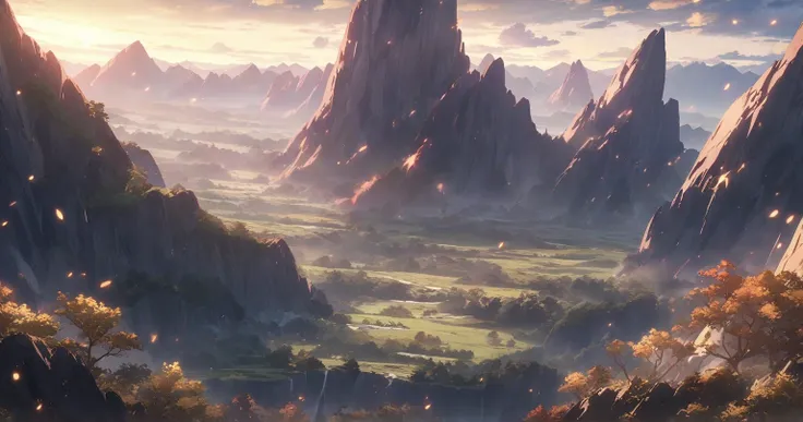 Asahi　 Fantastic　 no people　 scenery in the morning only　Anime anime keyvisual, wide shot, no humans,