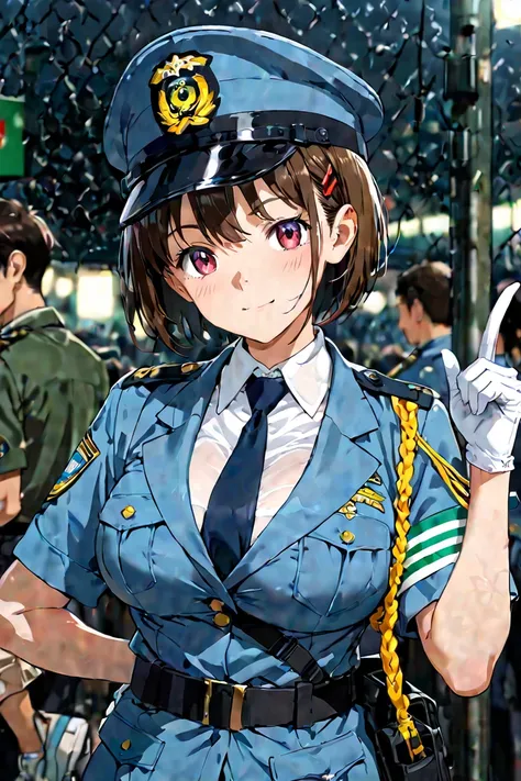 Female Self-Defense Forces Officer　 up 　anime　 style