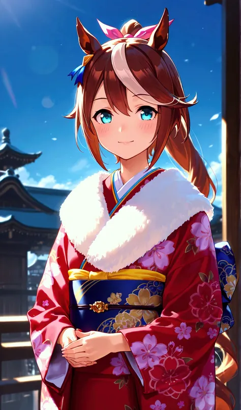 girl, Tokai Teio (Uma Musume),kimono