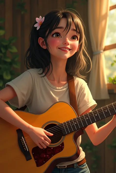 Girl with guitar