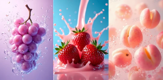Fruits Falling into Water - Product Photography Effects