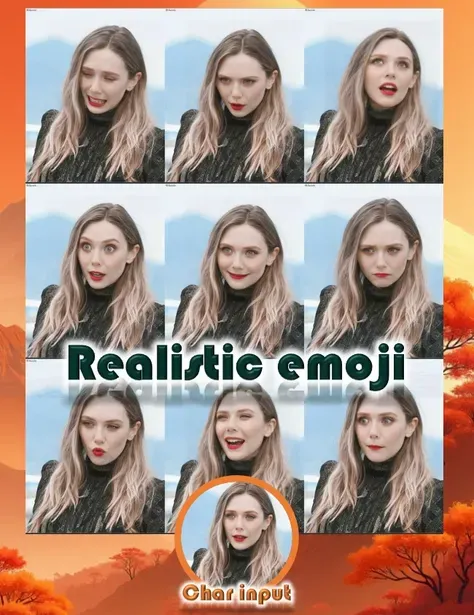 Stiker Ekspresi Realistis