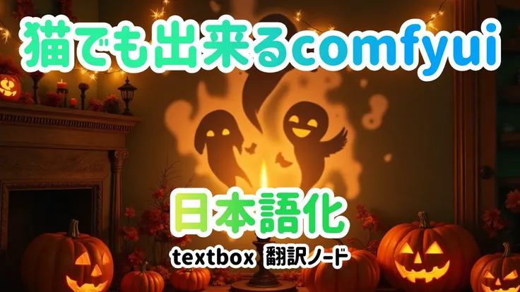 猫でも出来るcomfyui　日本語化とtextlist