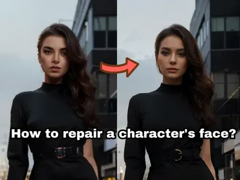 How to repair a character's face?