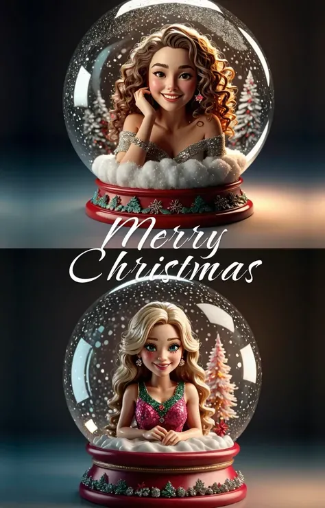 Christmas Ice Crystal Ball