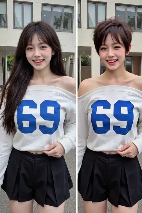 Измените длинные волосы на короткие одним щелчком мыши