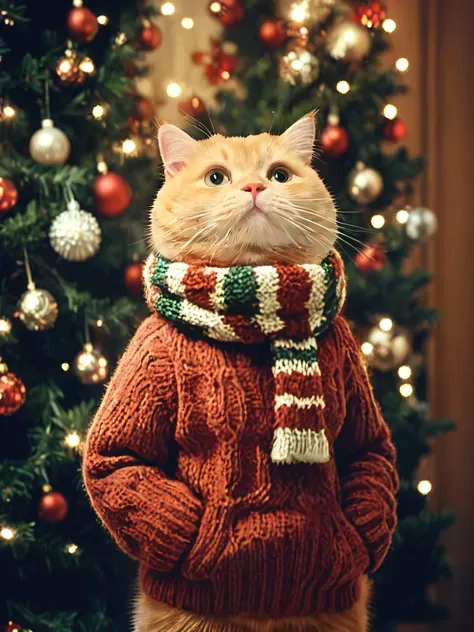 Photographie de Noël des animaux de compagnie