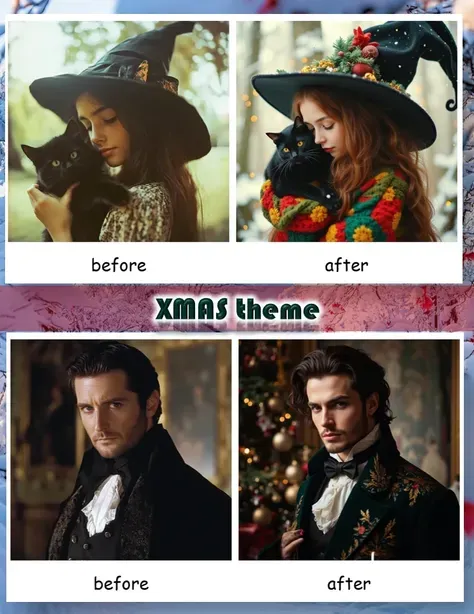 クリスマステーマのフィルター