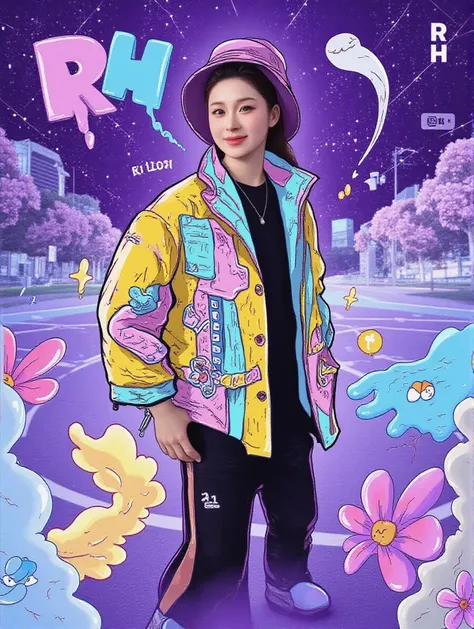 반은 실제이고 반은 만화