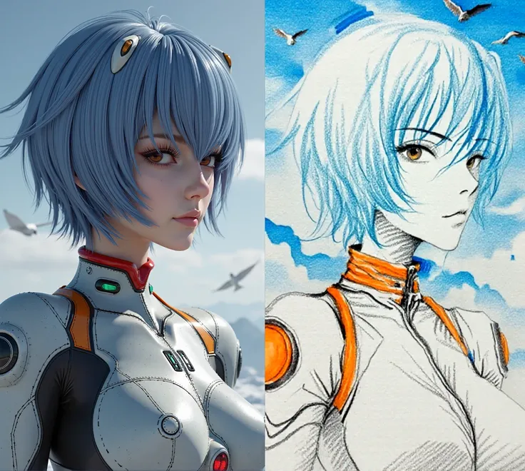 イメージを色鉛筆風に