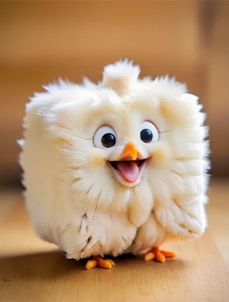 ¡El cubo es un lindo animalito cuadrado!