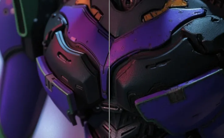 Flux modelinin parçalı süper yüksek çözünürlüklü büyütülmesi