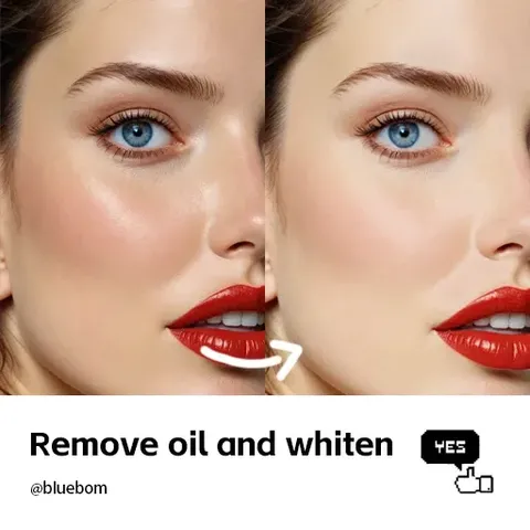 Remove oil and whiten 去除油光和美白