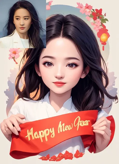 照片轉換成新年卡通人物風格，照片生成新年卡通人物風格