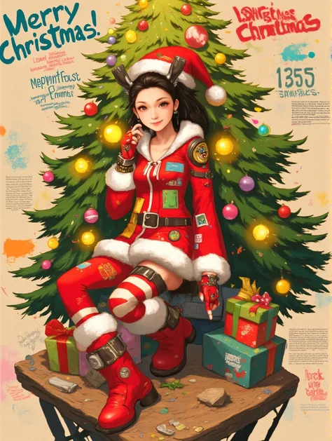 Desenhos de Natal de um clique  一键圣诞涂鸦