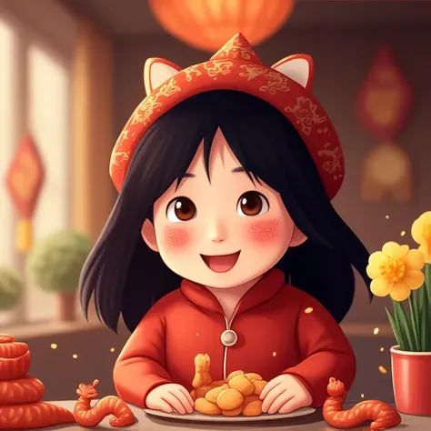 Production d'avatars de Nouvel An version anime