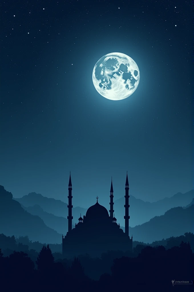 Show stars, a glowing moon, and a mosque in the background. Include your channel logo and subscribe button animation.
