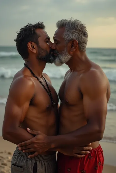 Tamil beautiful man 45 naked, with  an old man around 65 kissing ass and touching penis