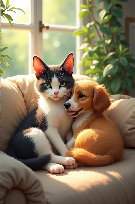 Cat with Dog