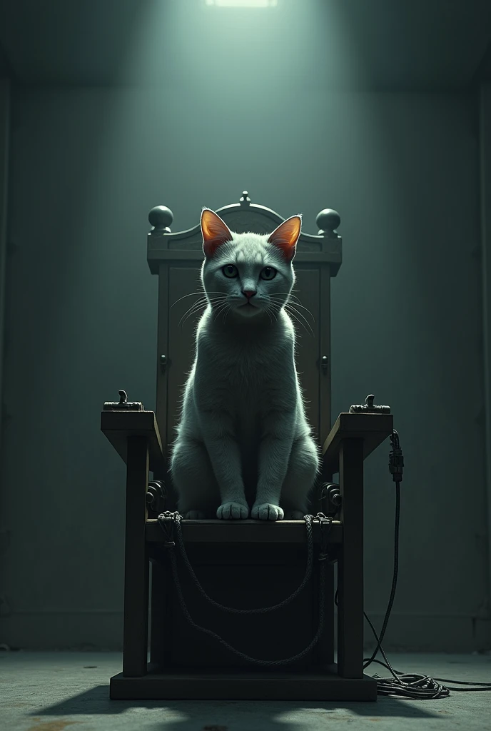 Cat in the electric chair