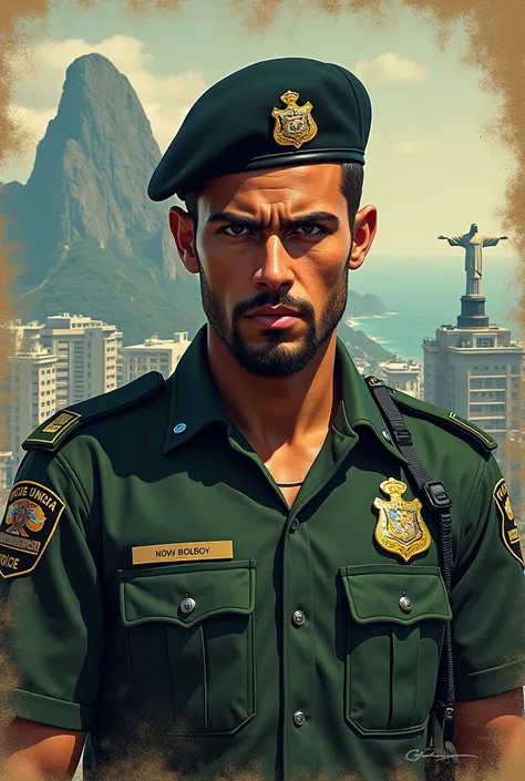  Passport of a Brazilian BOPE police officer with a recruit status and a native of the city of Los Santos, Brazil,members of the 2 BAEV server 4 
