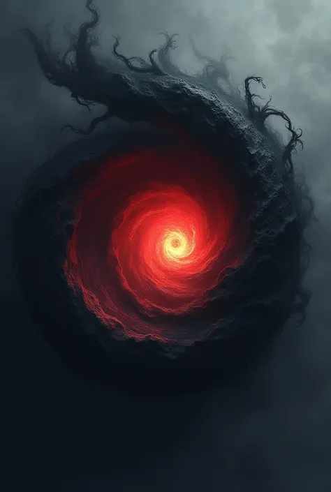 Black Aura with red center 