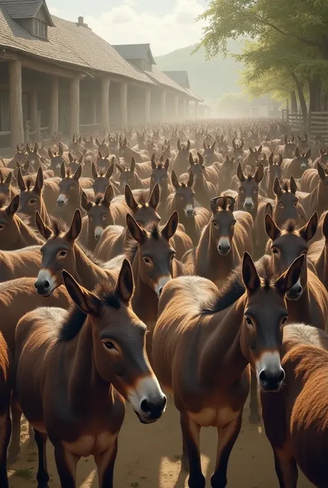 Just a lot of mules