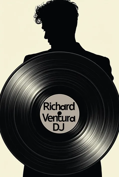 Vinyl logo with the name Richard Ventura DJ 