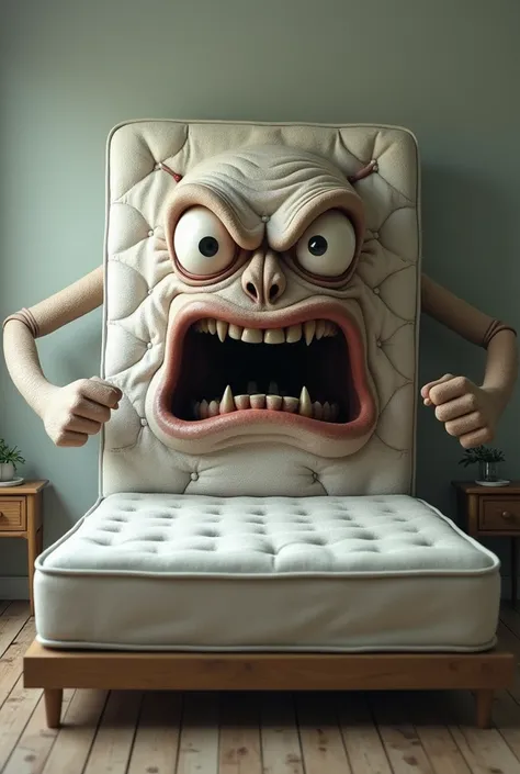 The mattress must be angry