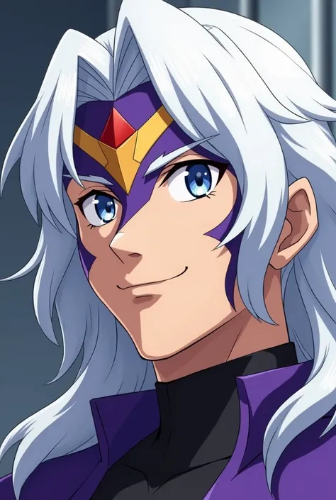  HIGH QUALITY, Prince Lotor of Voltron smiling, using the style of the series .