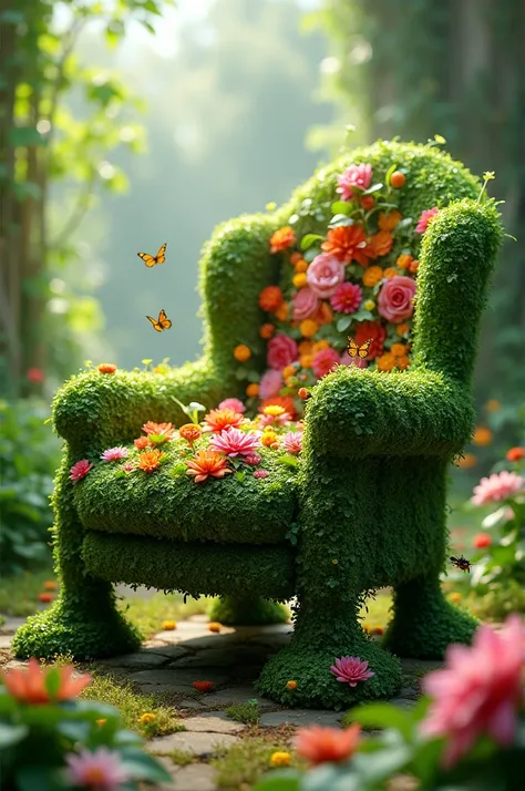 Fusion between armchair and salad