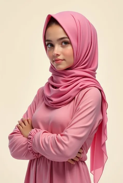 A pink hijabi teen ,showing armpits
Very young girl,
