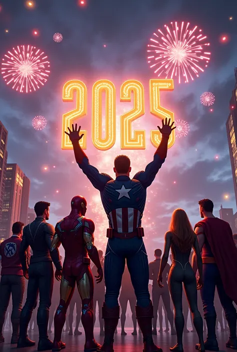 Happy New Year 2025 to Marvel Heroes