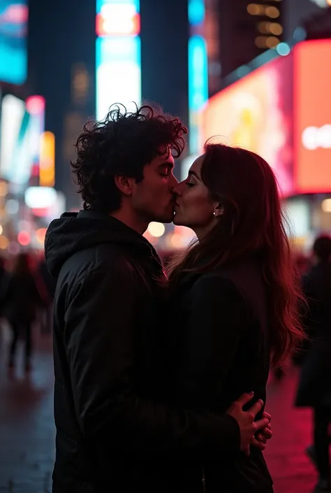  On the magical New Years night in New York ,  the air is filled with anticipation .  When the lights of Times Square shine brightly ,  you come face to face with Timothée Chalamet .  His intense gaze envelops you as the count End begins.  When the clock s...