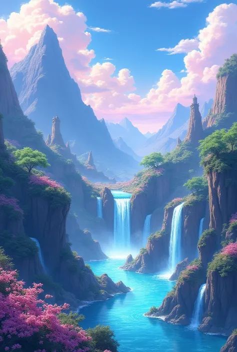 High quality anime fantasy landscape for desktop 