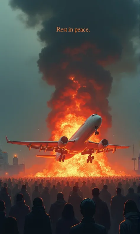 Korea, plane crashes, plane burns, fire... A lot of smoke,179 dead souls surround the plane (they are dead, their ghosts are frustrated as the plane continues to Korea, plane crashes, plane burns, fire... A lot of smoke, 179 dead souls surround the plane (...