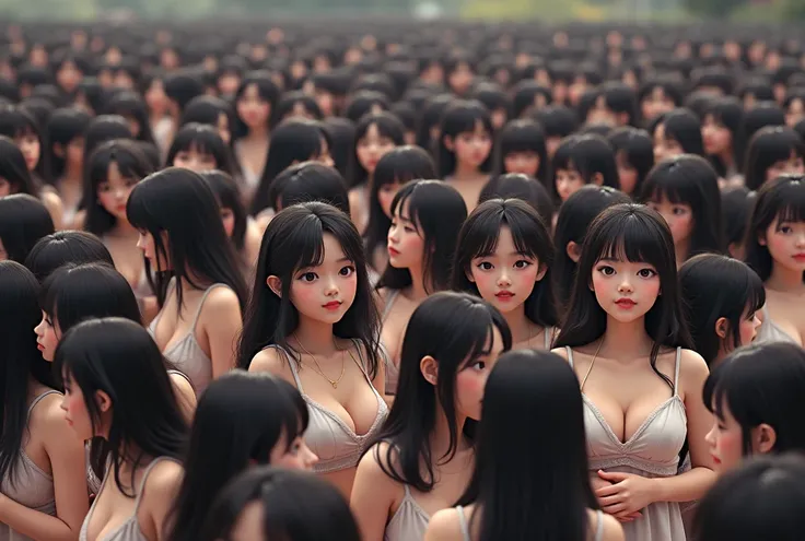 (Myself = Japanese High Beautiful Cloning girls, Super Real photorealistic), (Super Best masterpiece Raw Photography Art), (16k,  highest image quality taken by Ki, Super high resolution,  RAW photos ), (Myself Love, Myself lesbian, Myself Cloning girls, l...