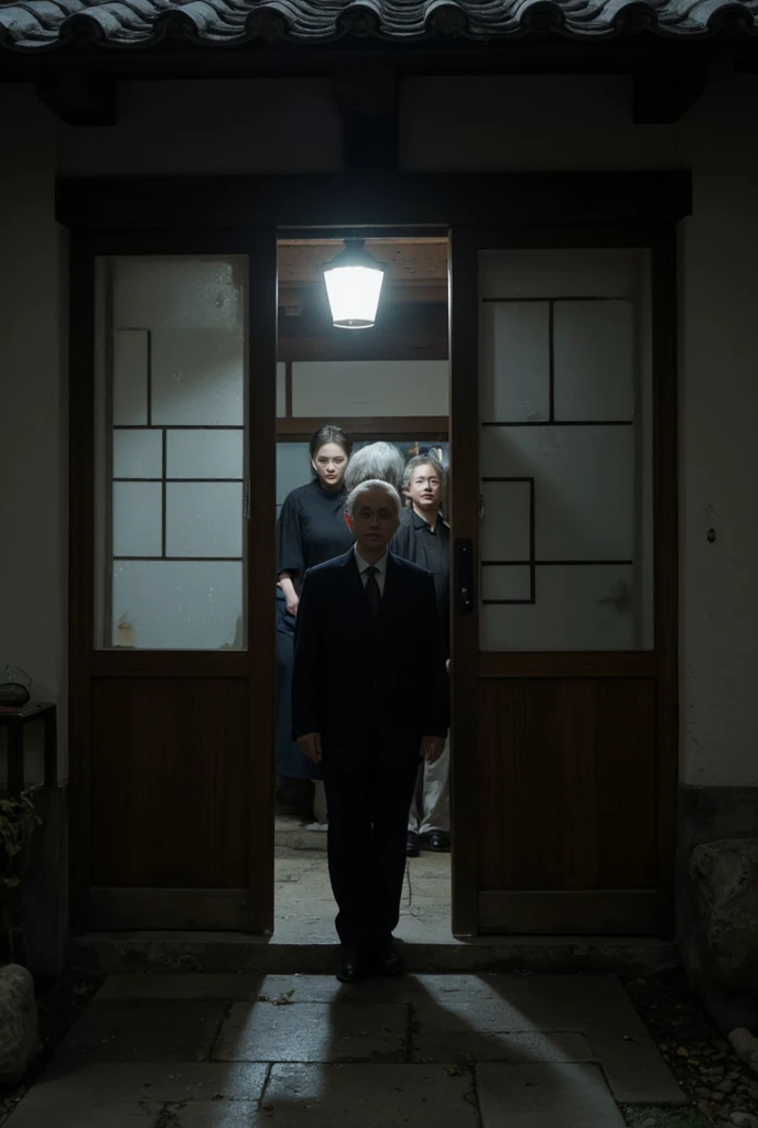  Japanese houses ,entrance, open the door,Grandparents greet you, horror