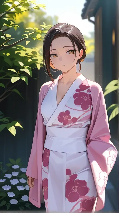 Anime Style Woman in Kimono 