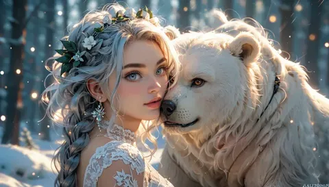 Woman & Bear