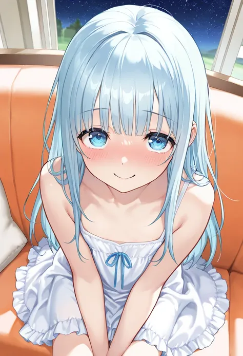 masterpiece, best quality, extremely detailed, (illustration, official art), 1 girl, ((((light blue long hair)))), (((light blue long hair))), light blue hair,, long hair ((blush)), cute face, masterpiece, best quality,Lower eyelashes、eyelashes、 (((a very ...