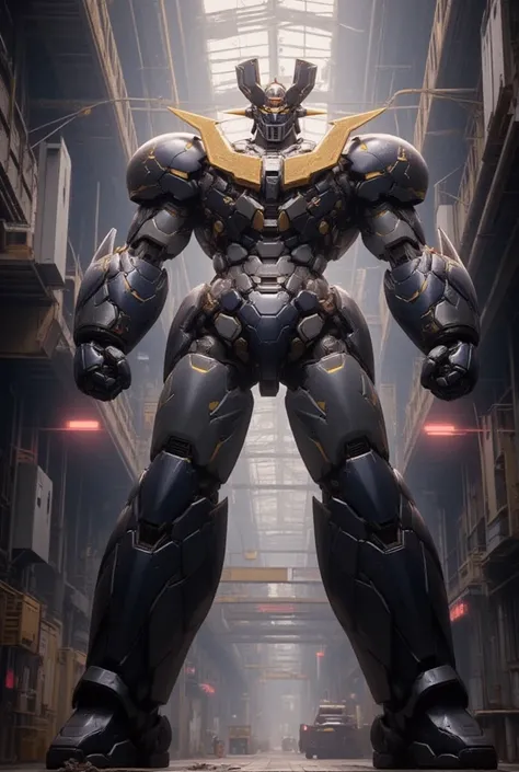   The hero Mazinger Z is 100 meters tall 　 The great Mazinger Z towers over 100 meters in a combat position  ,   Nuclear Reactor Equipment Production Line  , Steel etc. . ,   Machine Monster Mazinger Z,  Fearsome Steel Genie  ,  Giant Heavy Equipment Maint...