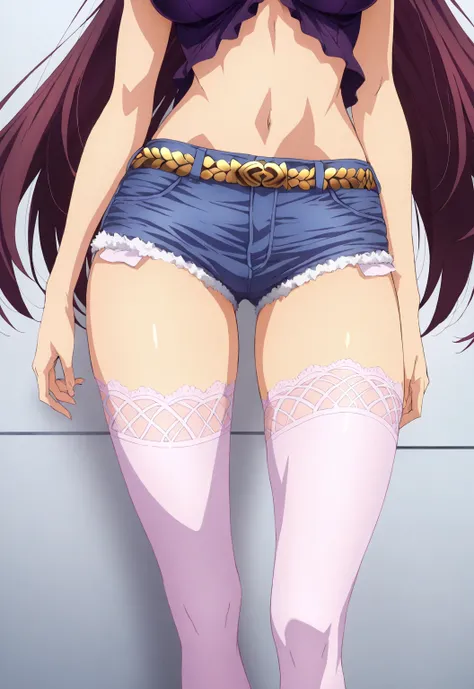 high resolution, masterpiece, necessary, detail, best quality, quality, necessary, tall details, High details, precise, 
 
1girl, solo, ufotable style, ufotable anime, looking at viewer

Scathach, scathach Fate Grand Order, fate,  Fate Grand Order, long ha...