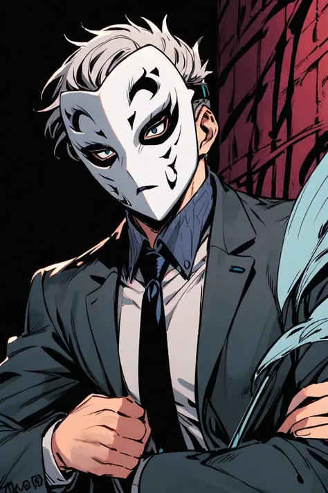 Masked guy with a suit