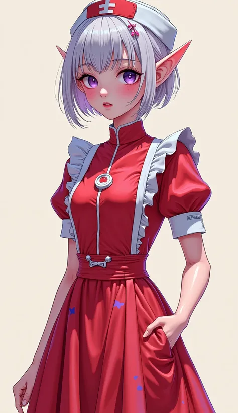 短发女孩 女友 女仆 Girl with short white hair