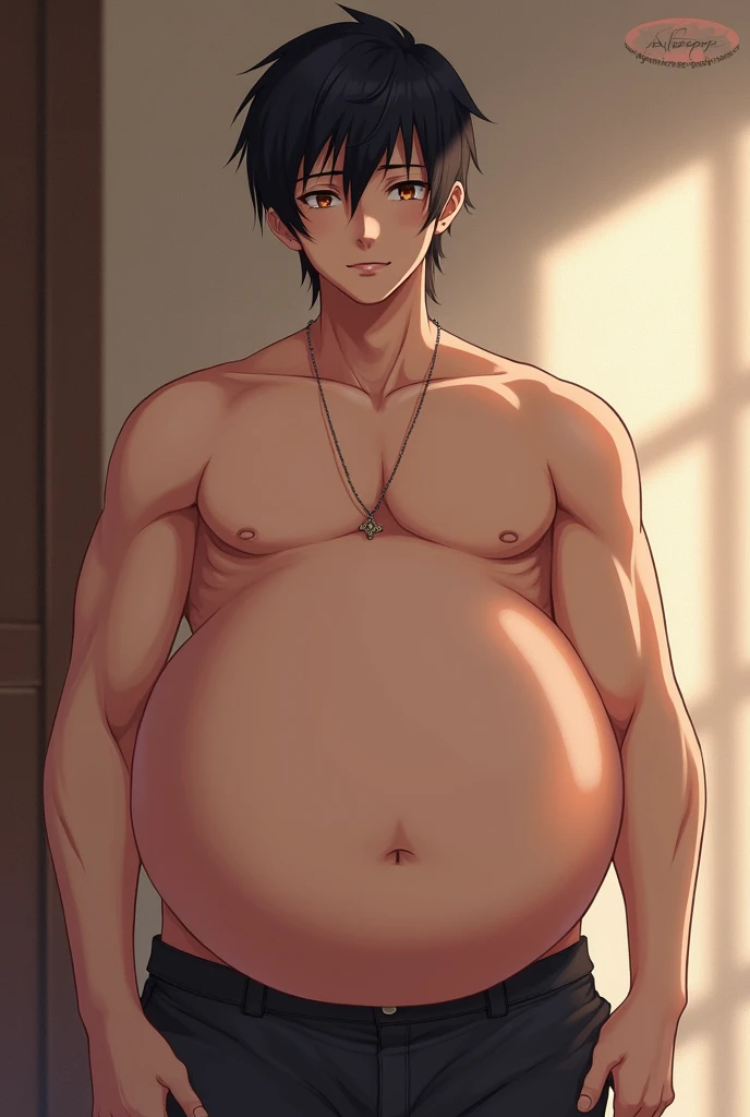 anime porn skinny guy with a giant belly