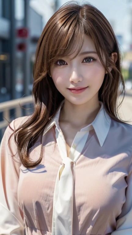  1 Japanese Girl ,(colored business blouse:1.4), ( RAW photos ,  best quality ), ( realistic,  photorealistic:1.4), masterpiece,  extremely delicate and beautiful ,  very detailed, 8k wallpaper,  wonderful,   fine details,  very detailedなCGユニティ,  high reso...